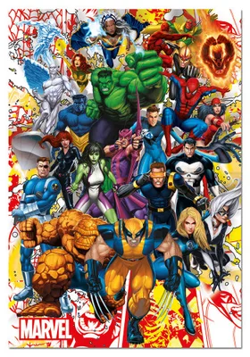 PUZZLE 500 PIEZAS HÉROES MARVEL EDUCA 15560