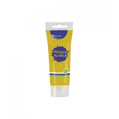 BOTE PINTURA ACRILICA 75 ML ORO CON GLITTER BISMARK 328672