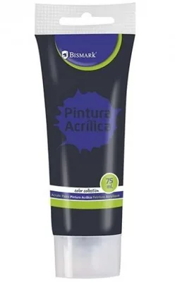 BOTE PINTURA ACRILICA 75 ML NEGRO BISMARK 328519