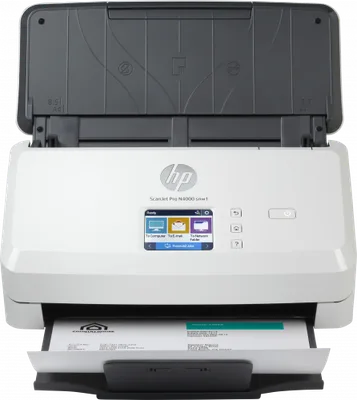 HP Scanjet Pro N4000 snw1 Escáner alimentado con hojas 600 x 600 DPI A4 Negro, Blanco