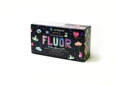 KIT PINTURA FLUORESCENTE 6 COLORES SURTIDOS LA PAJARITA 119397