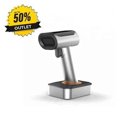 OUTLET - ESCANER MJ-1930DB WIRELESS Y CABLE. BT+2.4G. CON CUNA. MARRON. nuevo