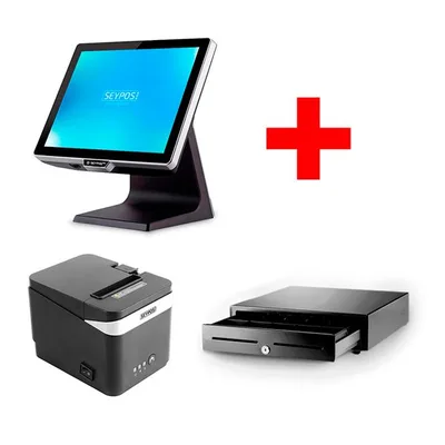 BUNDLE TPV SEYPOS 455 N97/8GB/128GB/5USB+IMP.PRP-325 NEGRA+CAJON 41x41 NEGRO