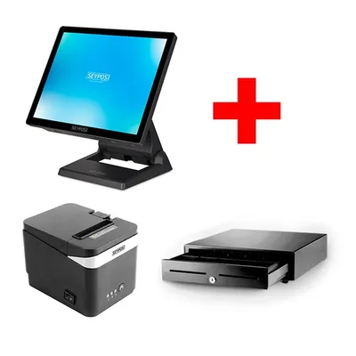 BUNDLE TPV SEYPOS 675 J6412/8GB/128GB/5USB+IMP.PRP-325 NEGRA+CAJON 41x41 NEGRO