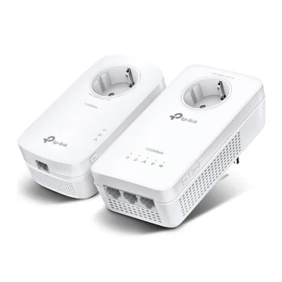 KIT EXTENSOR WIFI AC POWERLINE AV1300 CON TOMA DE CORRIENTE ADICIONAL
