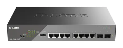 Switch Gigabit PoE Smart Surveillance DSS-200G-10MP/E