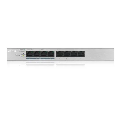 Zyxel GS1200-8HP, 8 Puertos Gigabit PoE+ webmanaged Switch, 4x PoE, 60 Watt