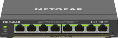 Switch Conmutador 8 puertos Gigabit Ethernet PoE + Plus de 8 puertos (123 W)