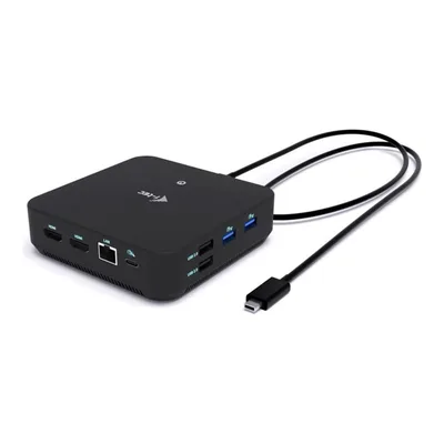 i-tec USB-C DP Dual HDMI Docking Station with Power Delivery 100 W + i-tec Universal Charger 100W