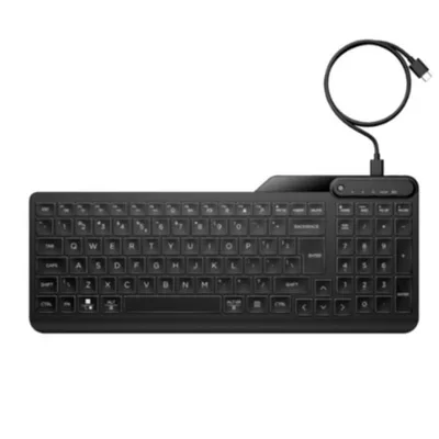 Teclado con cable HP 400 retroiluminado