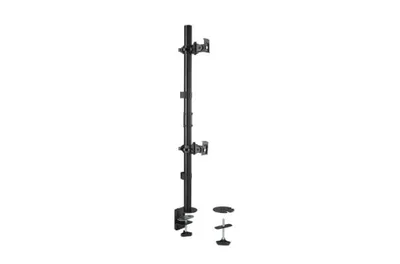 Brazo vertical para dos monitores