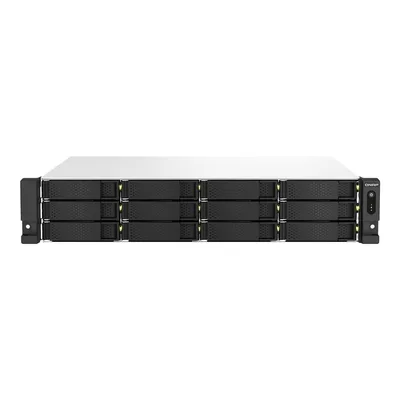 NAS QNAP TS-1264U-RP-8G, 2U, 12-Bay, Intel® Celeron® 4-cores, 8 GB DDR4, 2xUSB3 10Gbps, 2xUSB2, R-PSU