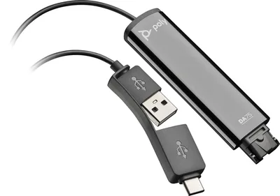 Poly Adaptador DA75 USB A/C a QD7