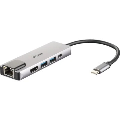 DUB-M520 Hub USB-C 5 en 1 con HDMI/Ethernet/Power Delivery