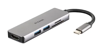 DUB-M530 Hub USB-C 5 en 1 con lector de tarjetas/HDMI