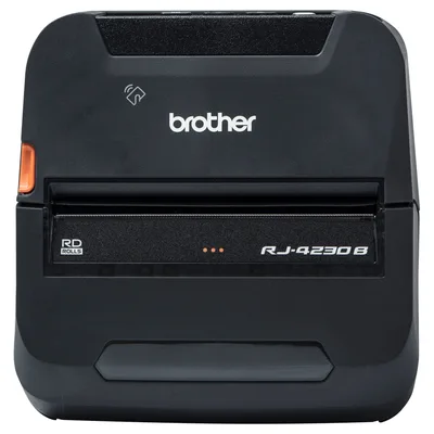RJ4230B Impresora portátil de etiquetas y tickets de hasta 4 pulgadas de ancho, conexión USB y Bluetooth Ancho de rollo 4" (104mm) - USB - Bluetooth