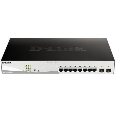 10-Port Gigabit PoE+ Smart Switch inc. 2 SFP Ports POE budget 130W