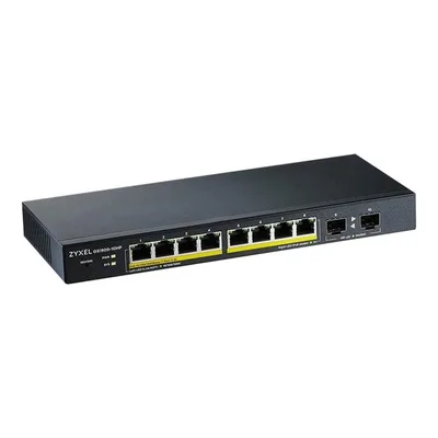 GS1900-10HP Switch 8 puertos PoE + 2SFP