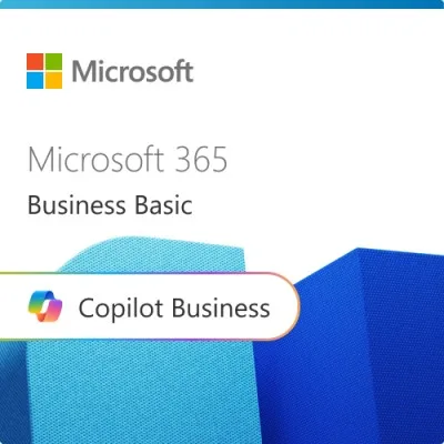 Microsoft 365 Empresa Básico con Copilot (por usuario y mes)