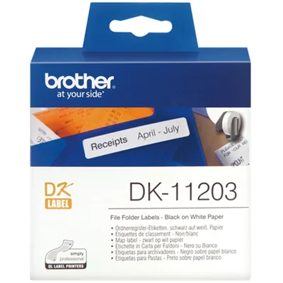 Rollo de etiquetas precortadas brother dk11203