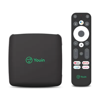 YOUIN RECEPTOR ANDROID TV 4K UHD CON ASISTENTE DE VOZ GOOGLE (EN1040K)