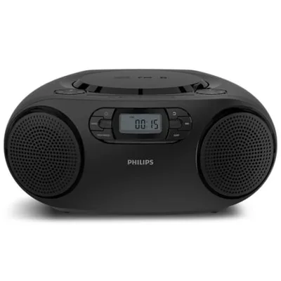 Radio CD Philips TAZ2000B/ 3W RMS/ con Cable/ con Pilas/ Negra