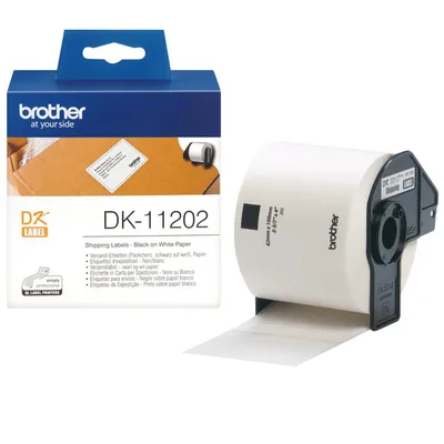 Rollo de etiquetas precortadas brother dk11202 ql 500 550 560 650td 700