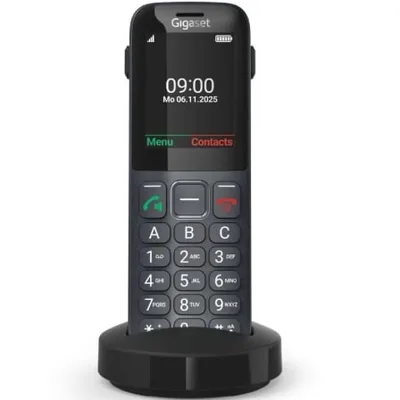Teléfono Inalámbrico Gigaset Comfort 600 SIM/ Negro