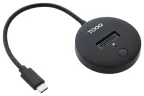 TooQ Docking Station USB-C 3.2 Gen 2x1 para SSD M.2 NVMe PICe, Negra